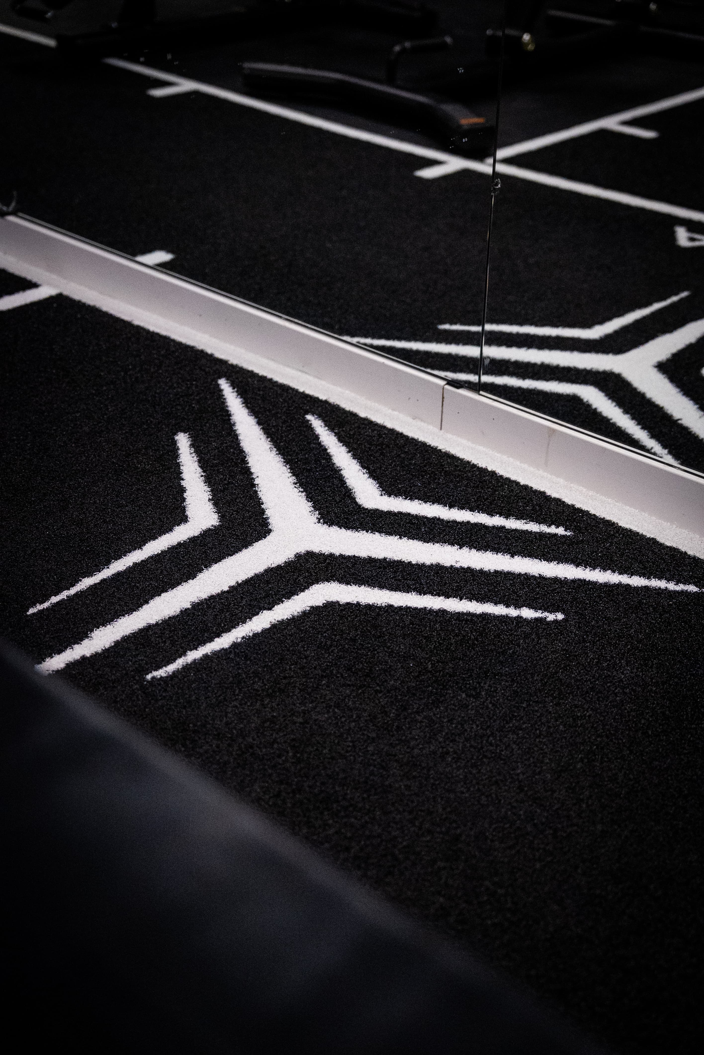 ALFA branded flooring detail